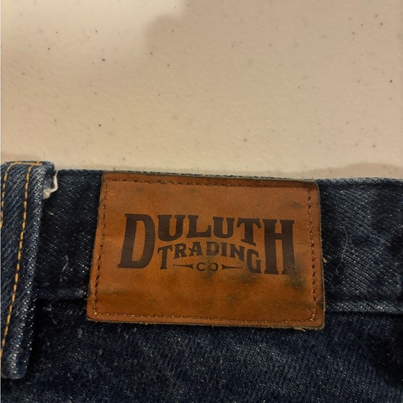Duluth Trading Co Men’s Size 46x32 Straight Leg Blue Denim Jeans Made In USA - Picture 7 of 7